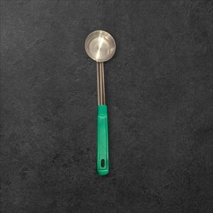 Stainless Steel Measuring Scoop with Green Handle